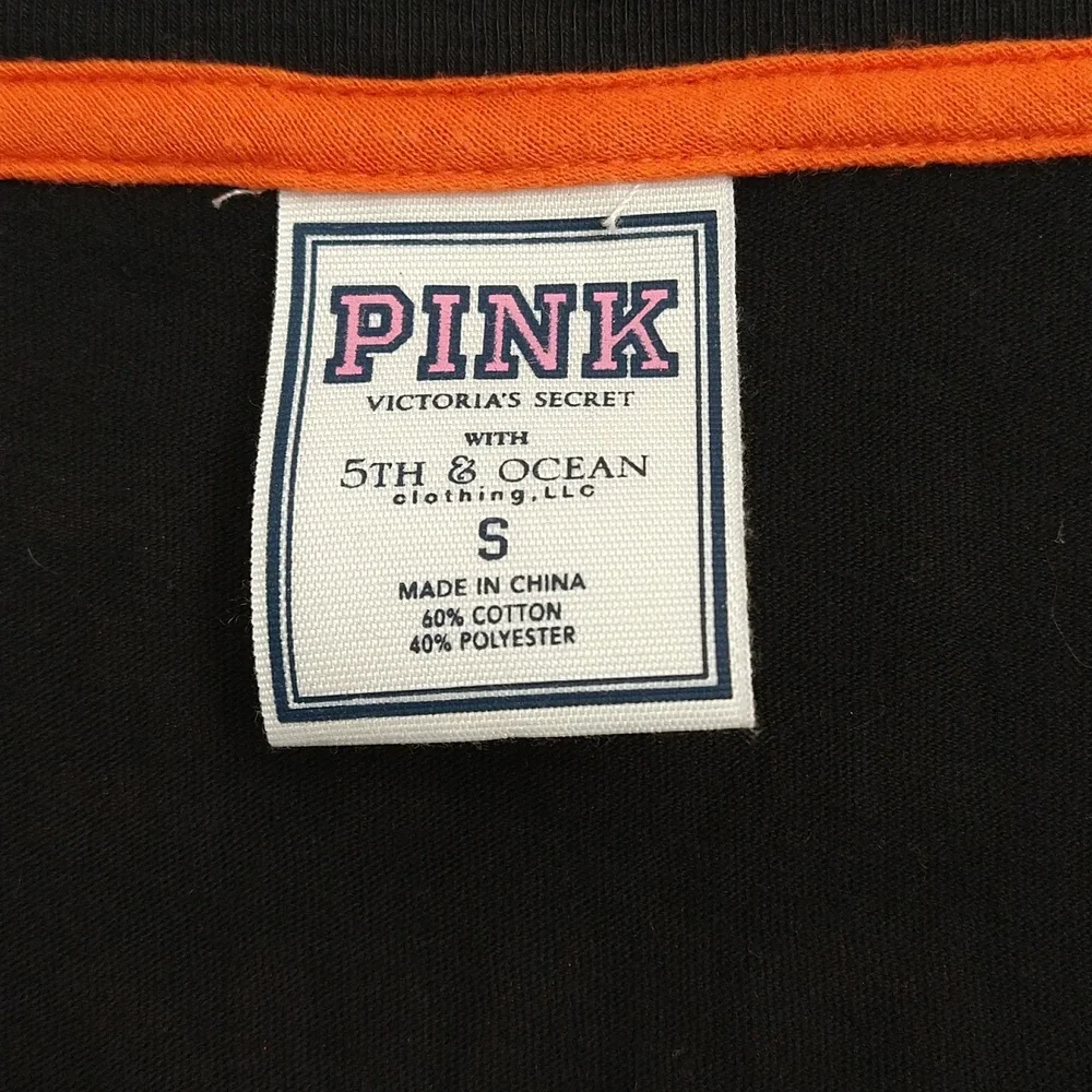 Pink Victoria's Secret 5th & Ocean San Francisco Giants MLB T Shirts Size Small - Picture 3 of 5